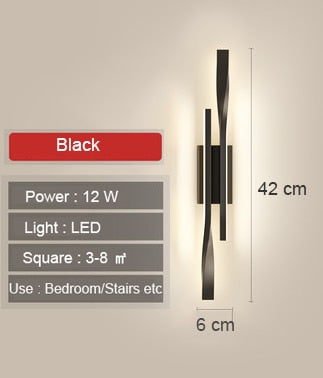 vertical led wall lamp same as picture 2 / china / 12w|warm white (2700-3500k)